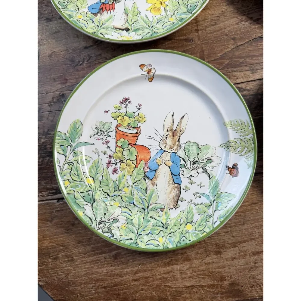 Pottery Barn Beatrix Potter Peter Rabbit Salad Plates NIP